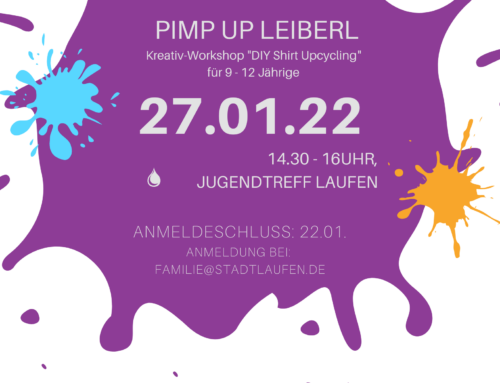 Pimp up Leiberl Kreativ- Workshop – DIY Shirt Upcycling im Jugendtreff Laufen